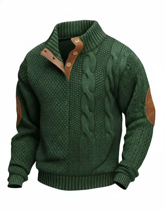 Maglione Riva Milano Aran Quarter-Zip